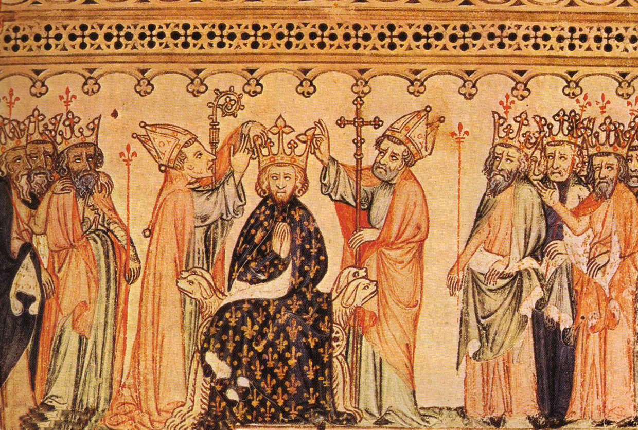 Coronación de Felipe III, miniatura del siglo XIII